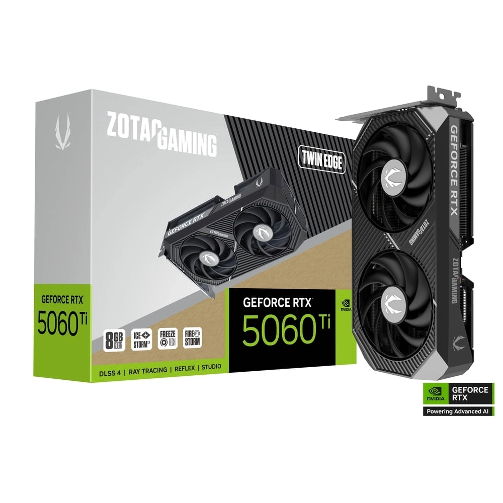 ZOTAC Nvidia Graphic Card RTX 5060 Ti 8GB DDR7 Gaming Twin Edge Dual Fan view 6
